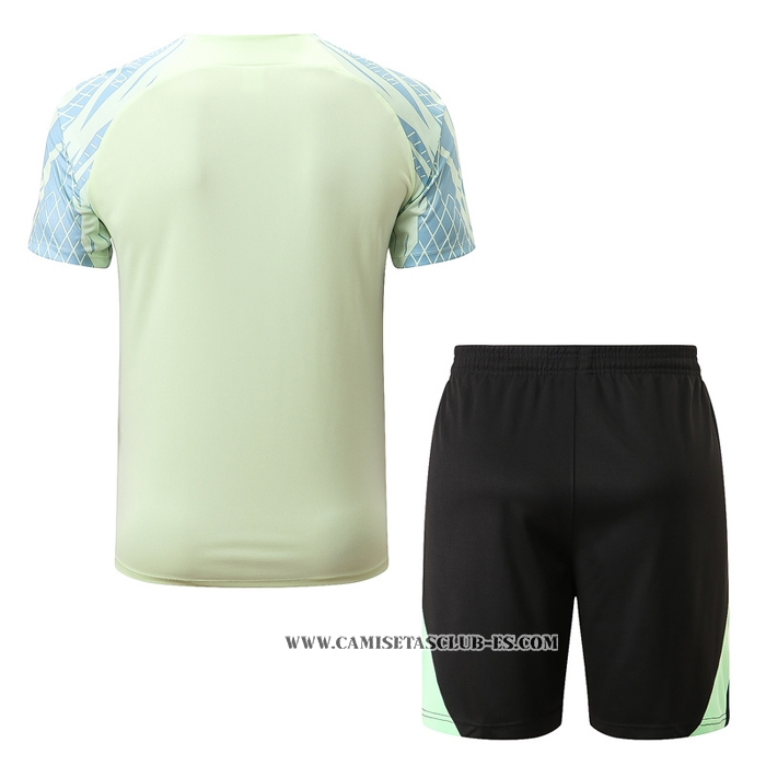 Chandal del Brasil 22-23 Manga Corta Verde - Pantalon Corto